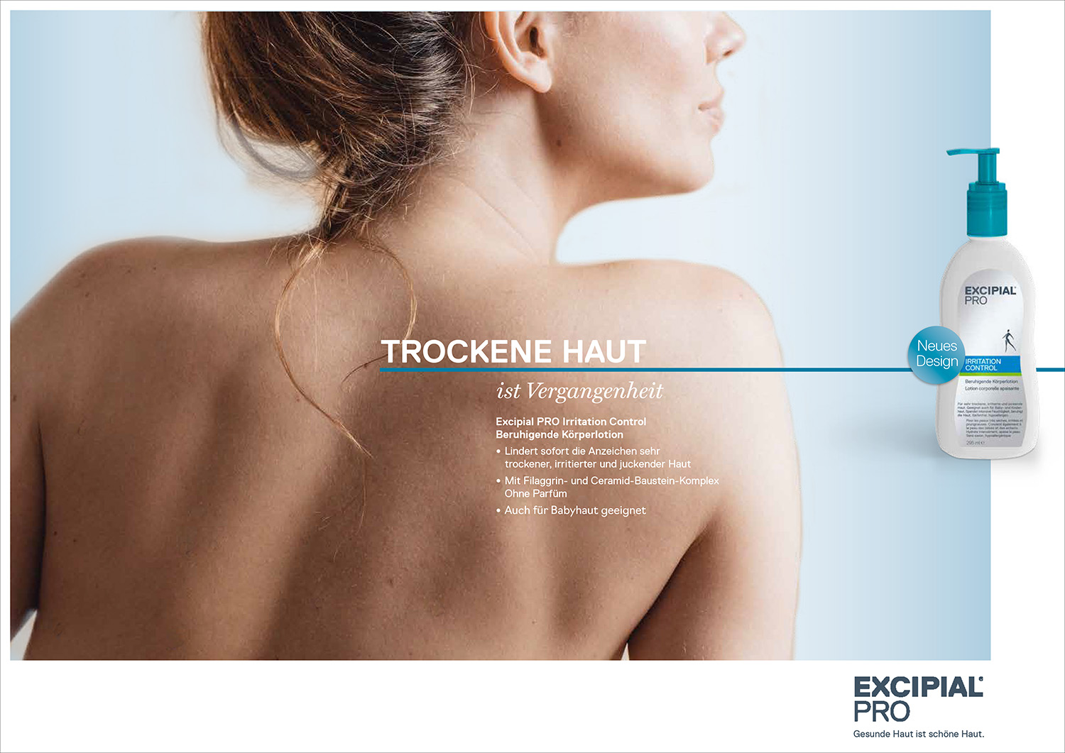 Galderma Excipial Pro Launchkampagne Inserat Trockene Haut